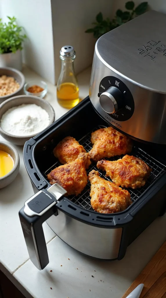 Frango crocante na air fryer em 3 passos